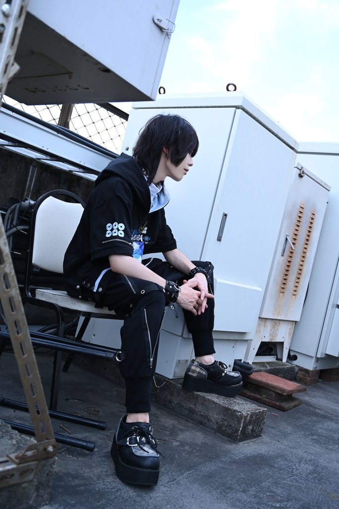 Jillpunk戦国武将物語 和洋折衷 日本一の兵 真田幸村 メタル六文銭ネクレッス付き チャイナ結び 刺繡 ヘンリーカラー 重ね着 長袖 ジャージパーカー オリジナル メンズ レディー カッコいい おしゃれ男女兼用ファッション秋葉系