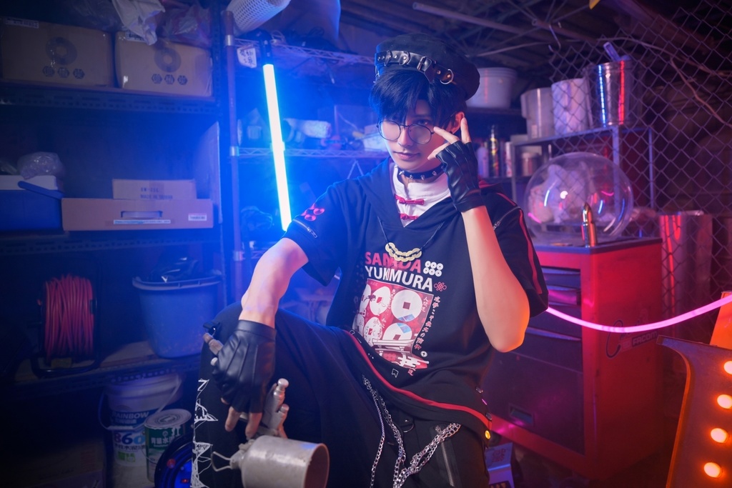 Jillpunk戦国武将物語 和洋折衷 日本一の兵 真田幸村 メタル六文銭ネクレッス付き チャイナ結び 刺繡 ヘンリーカラー 重ね着 長袖 ジャージパーカー オリジナル メンズ レディー カッコいい おしゃれ男女兼用ファッション秋葉系