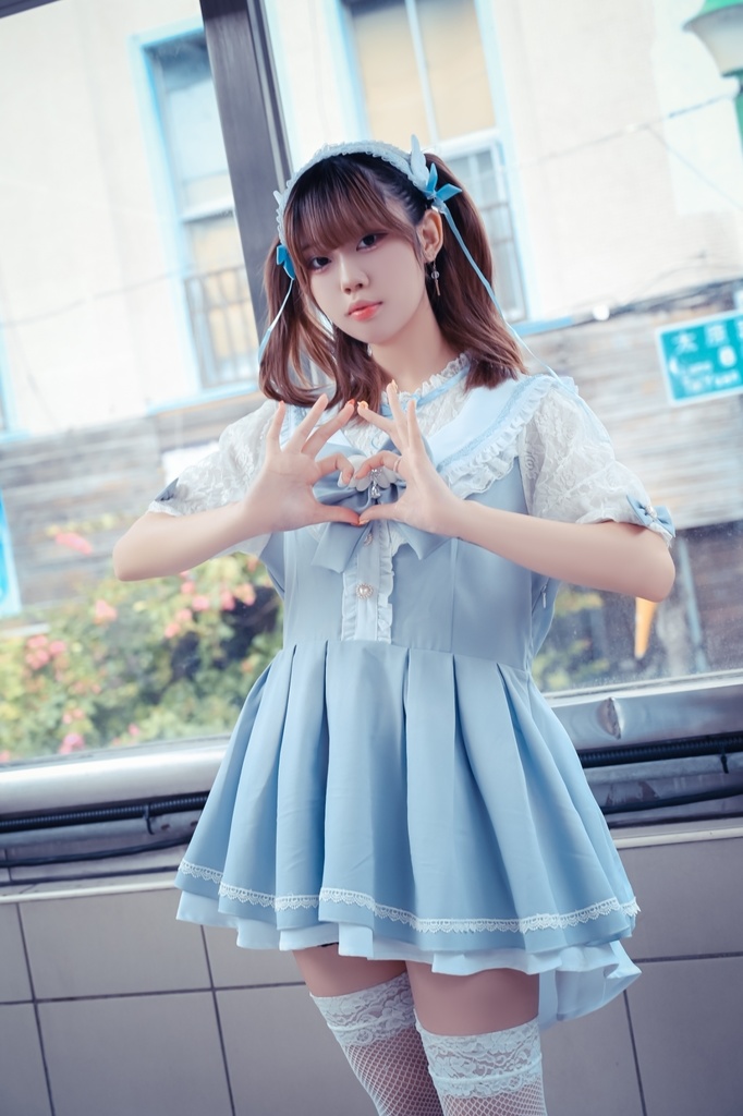 Jillpunk 量産型 地雷系 天使界隈 ロリータ 魔法少女 恋愛魔法使 蝶ネクタイ付き フリル 透けレース ハイネック 半袖セーラーワンピース シャツドレス オリジナル 姫系 可愛い おしゃれ ファッション萌え 秋葉原