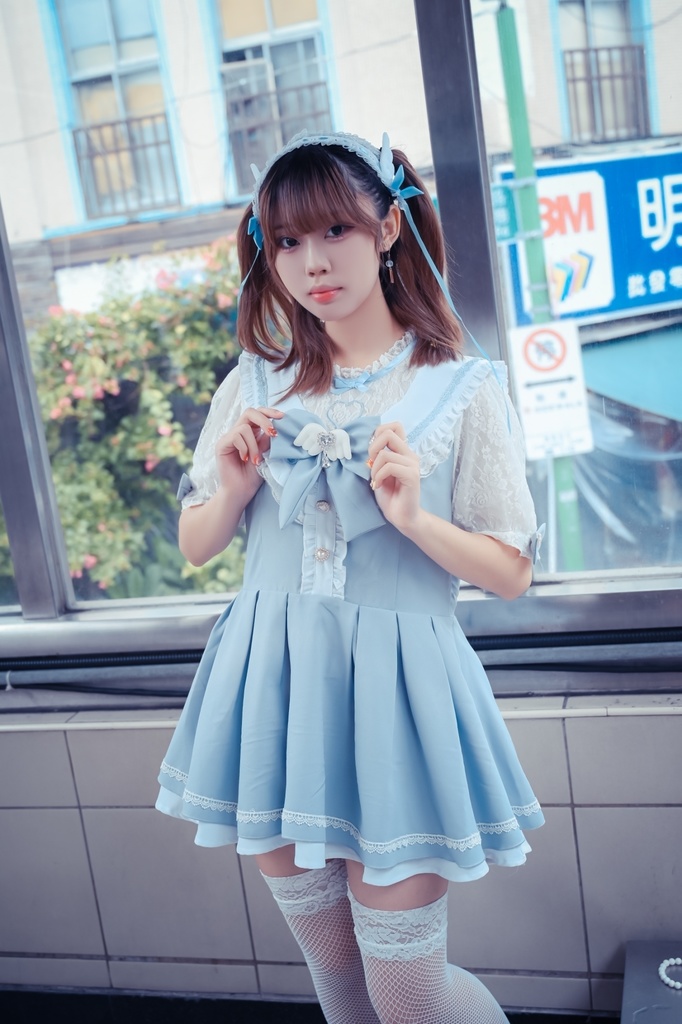 Jillpunk 量産型 地雷系 天使界隈 ロリータ 魔法少女 恋愛魔法使 蝶ネクタイ付き フリル 透けレース ハイネック 半袖セーラーワンピース シャツドレス オリジナル 姫系 可愛い おしゃれ ファッション萌え 秋葉原