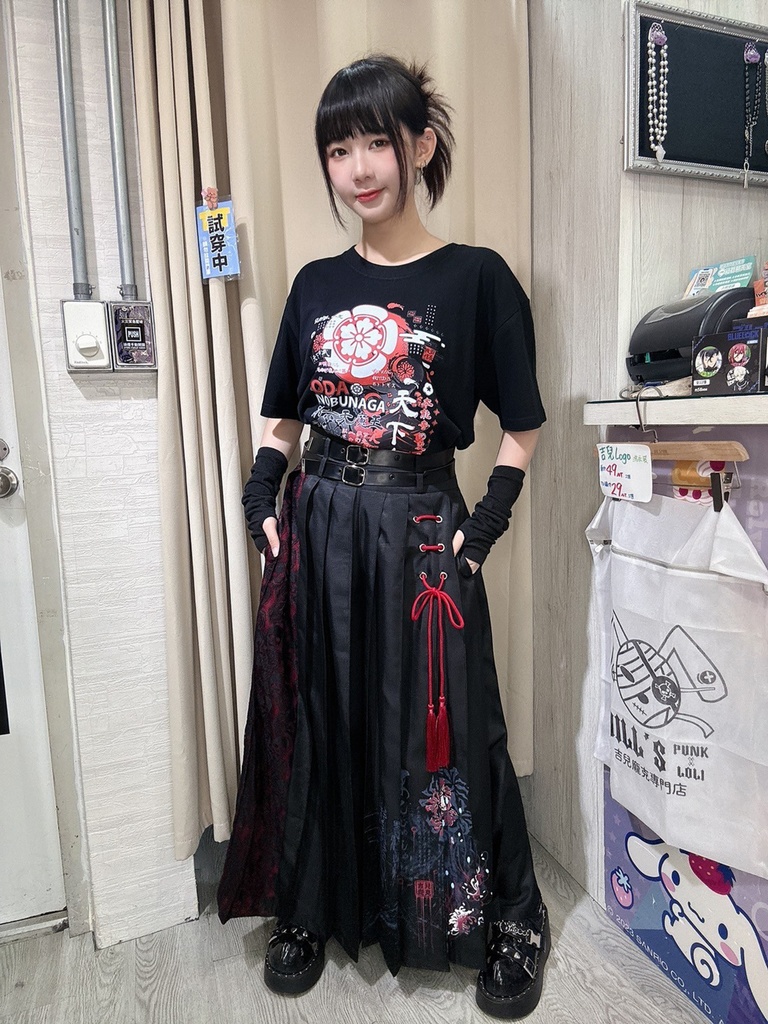 Jillpunk和風モード チャイナ風 曼珠沙華彼岸花 浪人侍 ドレープ袴 ゆるい ドクロレース タッセル付き ワイド バギー剣道パンツ プリーツロング丈ズボン オリジナルパンク メンズ レディース V系 秋葉系 おしゃれ ヴィジュアル系