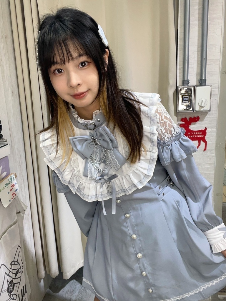 Jillpunk 量産型 地雷系 天使界隈 ロリータ 着せ替え人形 蝶ネクタイ付き フリル 透けレース 長袖 セーラーワンピース シャツドレス ショーパンセット オリジナル 姫系 可愛い おしゃれ ファッション萌え 秋葉原