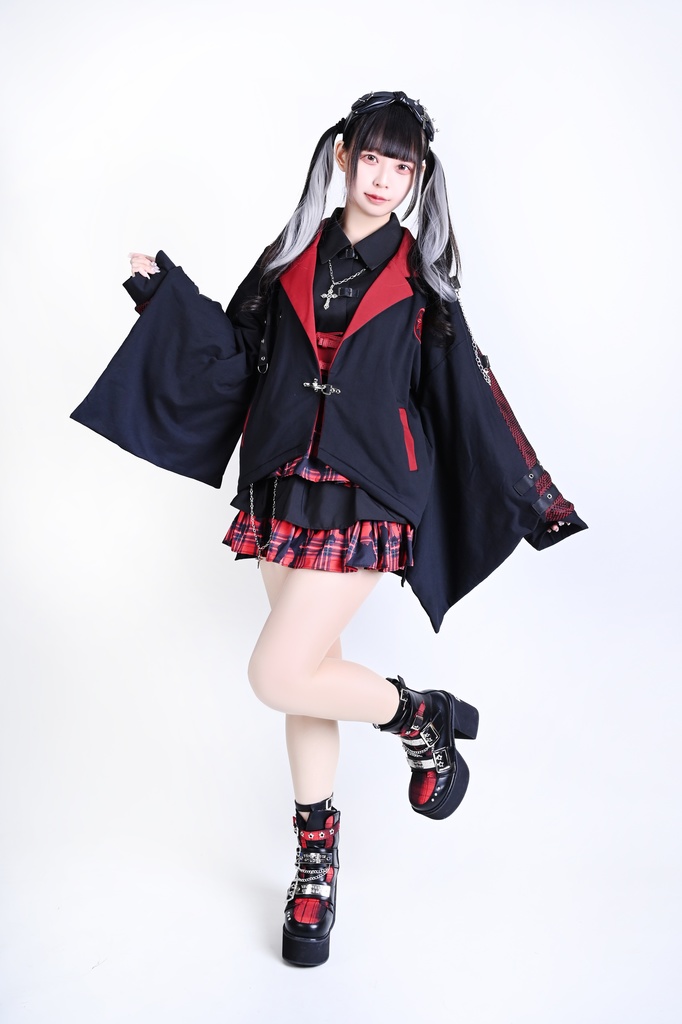 Jillpunk 和風モード 戦国武将物語 牛若丸源義經 武将譚 家紋刺繡 スーツ襟 和洋折衷 振袖現代羽織 和装ジャケット オリジナル メンズ レディー V系 カッコいい おしゃれ 男女兼用ファッション