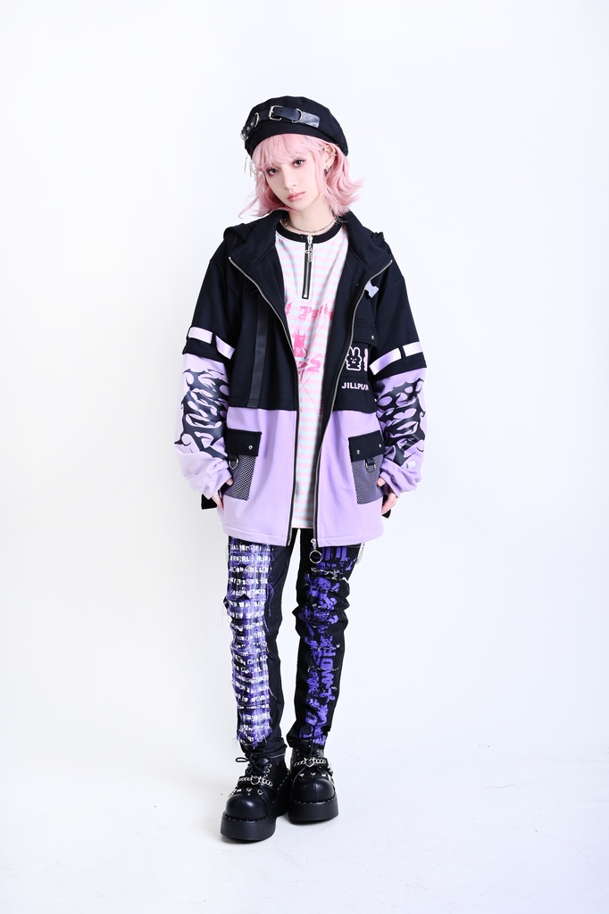 Jillpunkパンクロック パンクの誓い セクシー タータンチェック柄 デニム 細身美脚 ローウエスト ダメージ加工ジーンズ ロングパンツズボン スキニー ビンテージ破れ オリジナル V系 おしゃれ 男女兼用 兄系