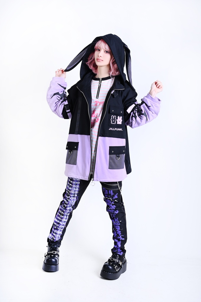 Jillpunkパンクロック パンクの誓い セクシー タータンチェック柄 デニム 細身美脚 ローウエスト ダメージ加工ジーンズ ロングパンツズボン スキニー ビンテージ破れ オリジナル V系 おしゃれ 男女兼用 兄系