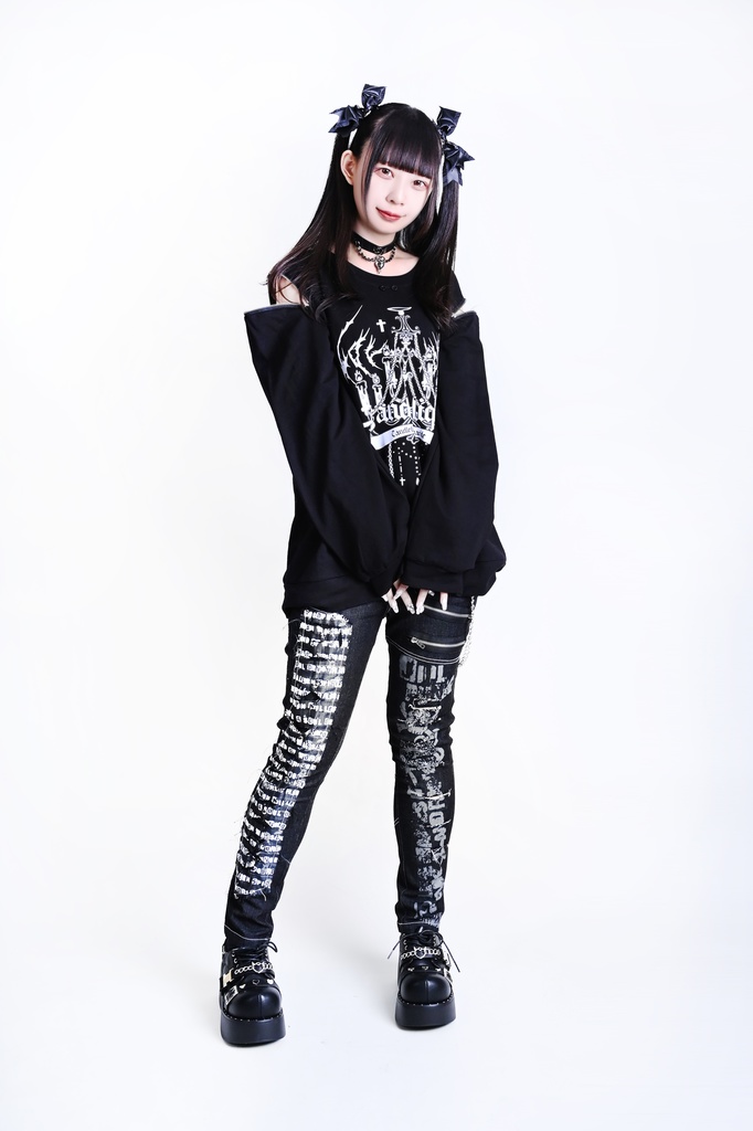 Jillpunkパンクロック パンクの誓い セクシー タータンチェック柄 デニム 細身美脚 ローウエスト ダメージ加工ジーンズ ロングパンツズボン スキニー ビンテージ破れ オリジナル V系 おしゃれ 男女兼用 兄系