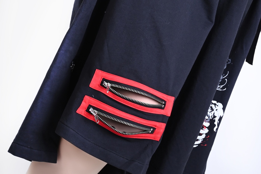 Jillpunk和風モード 甦生彼岸花 浪人侍 ドレープ袴 ゆるい カプリ ファスナー付き ワイド 七分丈バギー 剣道パンツ プリーツロング丈ズボン オリジナルパンク メンズ レディース V系 秋葉系 おしゃれ ストリート