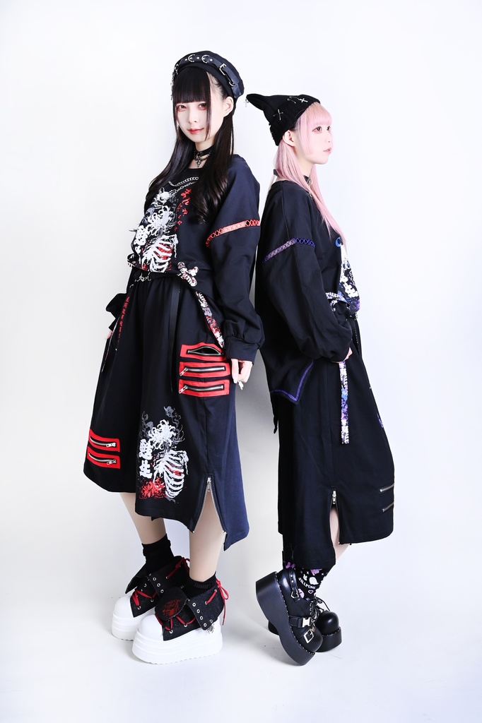 Jillpunk和風モード 甦生彼岸花 浪人侍 ドレープ袴 ゆるい カプリ ファスナー付き ワイド 七分丈バギー 剣道パンツ プリーツロング丈ズボン オリジナルパンク メンズ レディース V系 秋葉系 おしゃれ ストリート