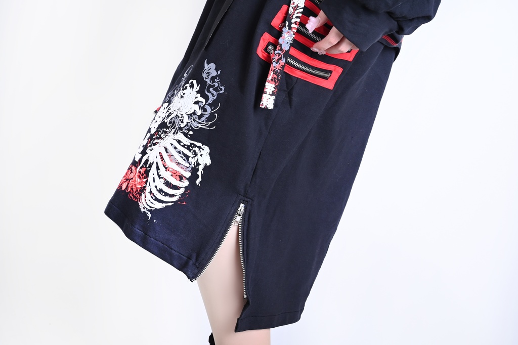 Jillpunk和風モード 甦生彼岸花 浪人侍 ドレープ袴 ゆるい カプリ ファスナー付き ワイド 七分丈バギー 剣道パンツ プリーツロング丈ズボン オリジナルパンク メンズ レディース V系 秋葉系 おしゃれ ストリート