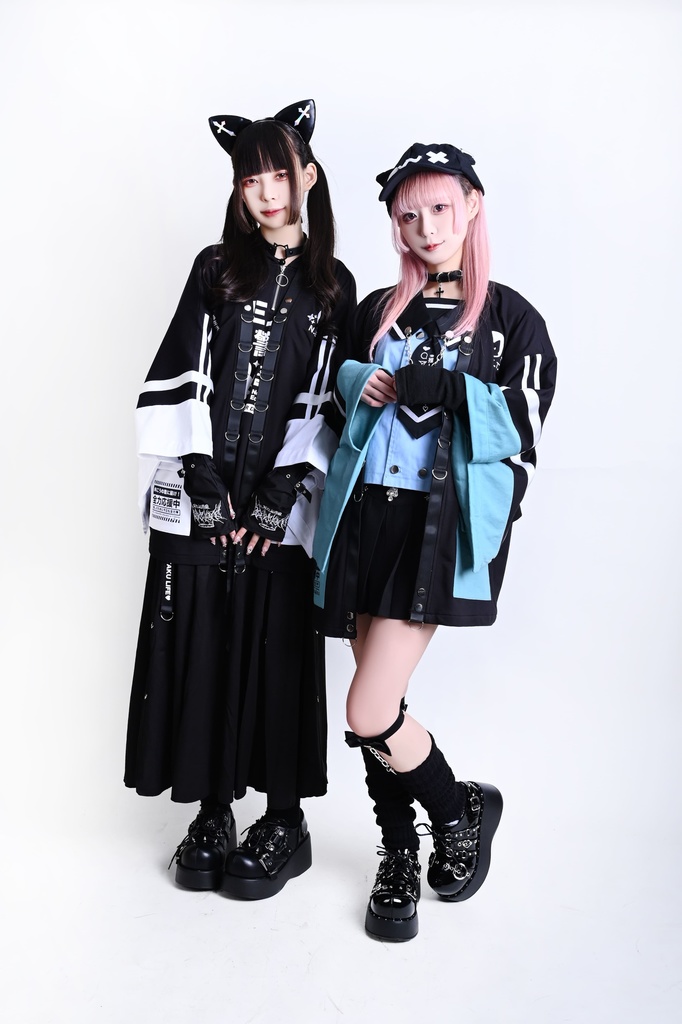 Jillpunk可愛い お宅界隈 アニメ ニ次コン 戦闘ネコ NEET 自宅警備員 刺繡入り Dリング付き カーゴポケット 着物袖現代羽織 和装ジャケット オリジナル メンズ レディーズ おしゃれ 男女兼用 ファッション 秋葉系