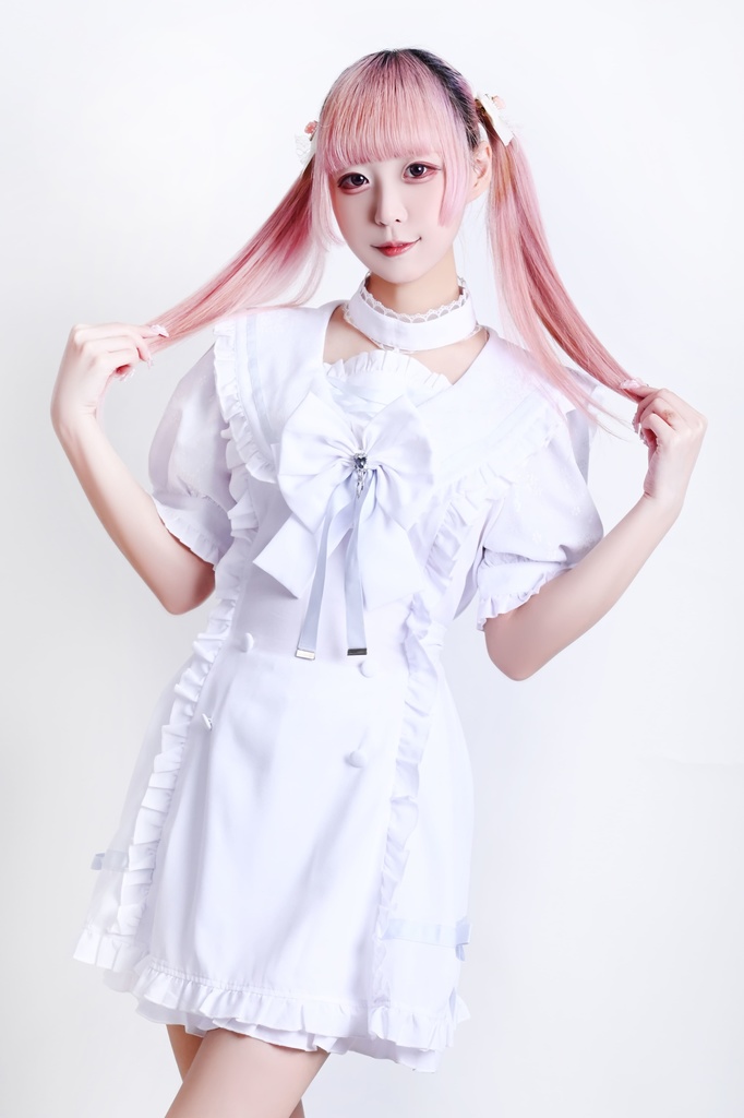 Jillpunk 量産型 天使界隈 あざと可愛い ロマンスプロローグ ロリータ 蝶ネクタイ チョーカー付き ダブルブレスト セーラー服 チェック柄 半袖ワンピース&ショーパン セット オリジナル 地雷系 おしゃれ 秋葉原