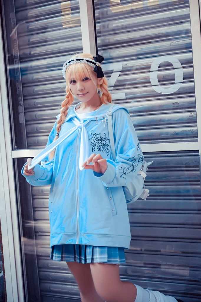 Jillpunk原宿 お宅 アニメ界隈 墮天領域 ラペルチェーン付き 水兵ネクタイ 刺繍入り ゆったり セーラー服長袖ジャケット オリジナルメンズ レディー おしゃれ 男女兼用ファッション秋葉系