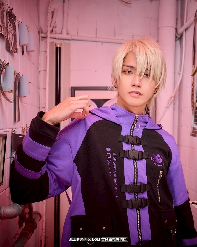 Jillpunk可愛い お宅界隈 アニメ 社交ネコ NEET 自宅警備員 刺繡入り バックルベルト付き ワークスペック ゆったり 猫耳フード付きジャケット ジップアップパーカー オリジナル メンズ レディーズ おしゃれ 秋葉系