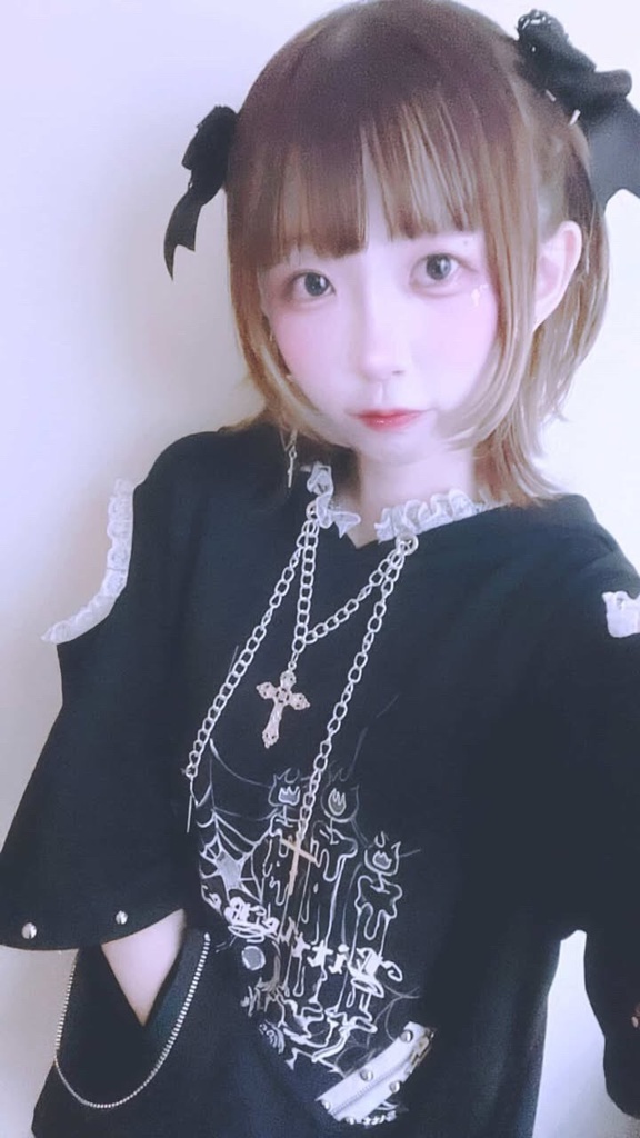 Jillpunk可愛いパンク 原宿系 クール感 司書熊さん フリル レースヘム コルセットピアス オフショルダー肩出し 取り外し可能な袖 2waý熊耳パーカー オリジナル メンズ レディーズ おしゃれ 男女兼用 ファッション