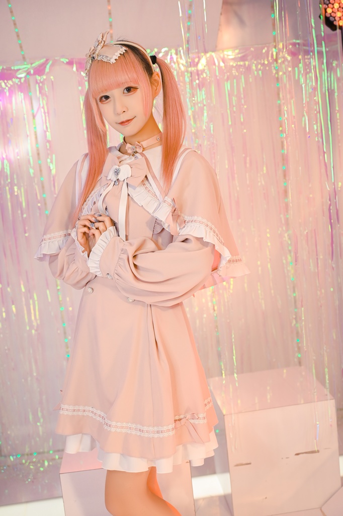 Jillpunk アニメ界隈 ゆめかわ ロリータ 恋愛魔法陣 丸襟 リボン付き フリル 長袖ワンピース+刺繍入りケープ ドレスセット2点 オリジナル 可愛い おしゃれ ファッション萌え 秋葉原