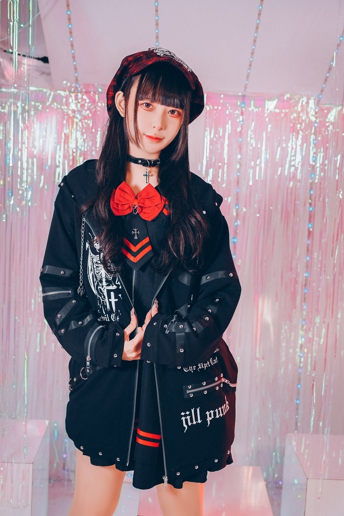 Jillpunk ダークアニメ風 ヘヴィメタル パンクロック 骸骨聖約 メタルパーツ 鎖チェーン付き 悪魔羽パーカー フード付きジャケット オリジナル メンズ レディーズ クール おしゃれ男女兼用カッコいい ファッション