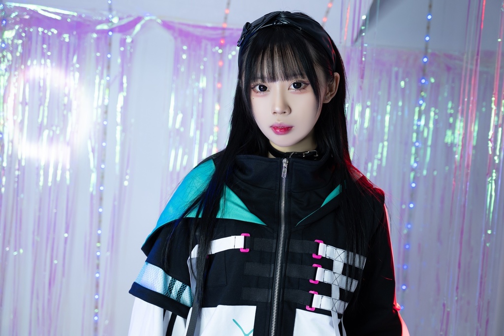 Jillpunk 台湾画師柴染コラボ 東方浮夢録 和洋折衷 妖狐神龍 配色 非対称 メッシュ切替 尻尾付き スウェットパーカー フード付きジャケット オリジナル おしゃれ 男女兼用ファッション秋葉系