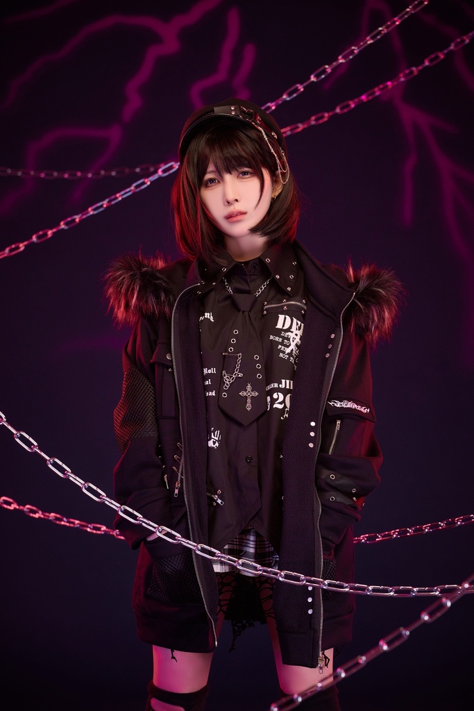 Jillpunk王道パンク 兄系 バンギャ 魂の印 漁網メッシュポケット フェイクファー付き クロス羽根モチーフ 裏起毛 防寒 厚手 長袖パーカーコート フード付きジャケット オリジナル メンズ レディー V系 おしゃれ 男女兼用