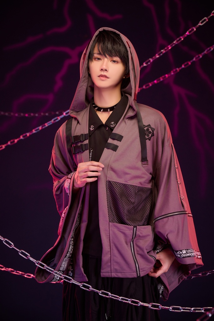 Jillpunk 和風モード 戦国武将物語 幕末の風雲児 坂本龍馬 武将譚 家紋刺繡 フード付き2WAY 和洋折衷 振袖現代羽織 和装ジャケット オリジナル メンズ レディー カッコいい おしゃれ 男女兼用ファッション