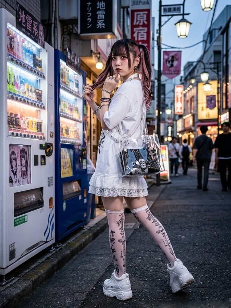Jillpunk ゴシック クール系 蜘蛛の巣 ダーク風 フォールンラヴ ハーネスチョーカー付き フリルレースヘム 半袖ワンピース ロングTシャツ フェミニン おしゃれ ファッション オリジナル サブカル
