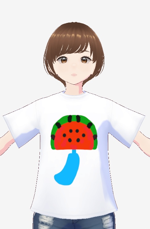 無料　すいか風鈴Tシャツ