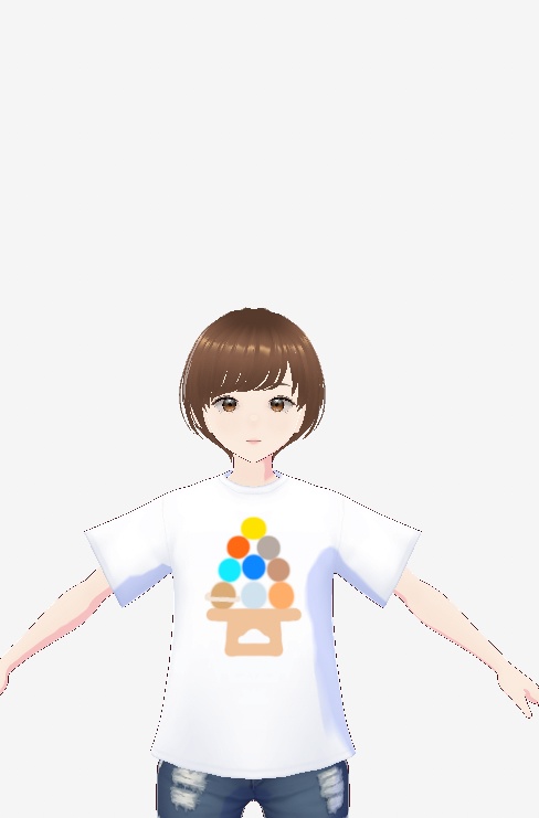 宇宙お月見Tシャツ