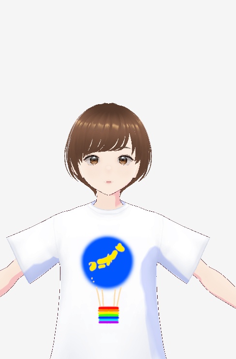 地球の気球Tシャツ