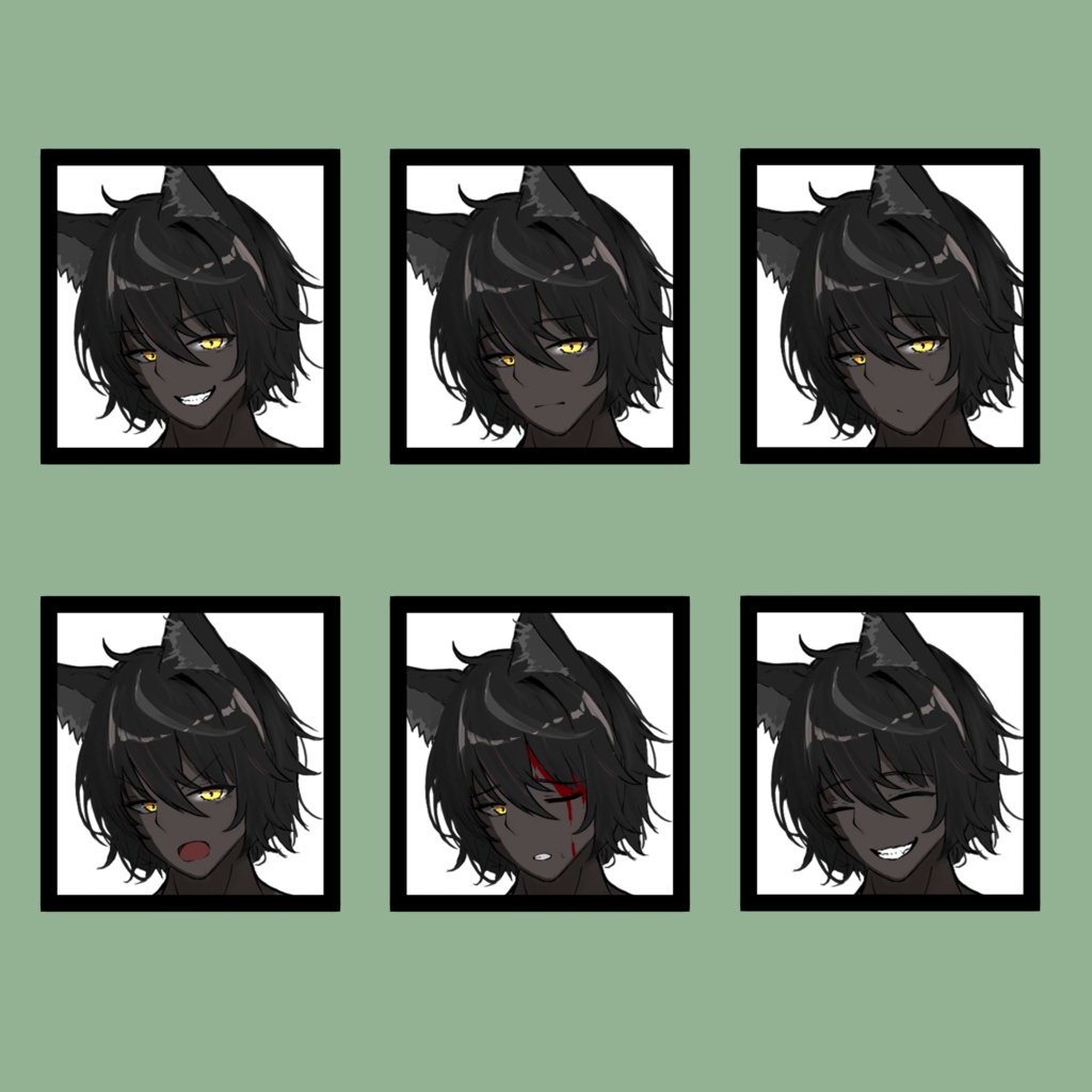 TRPG用全身立ち絵「獣人」