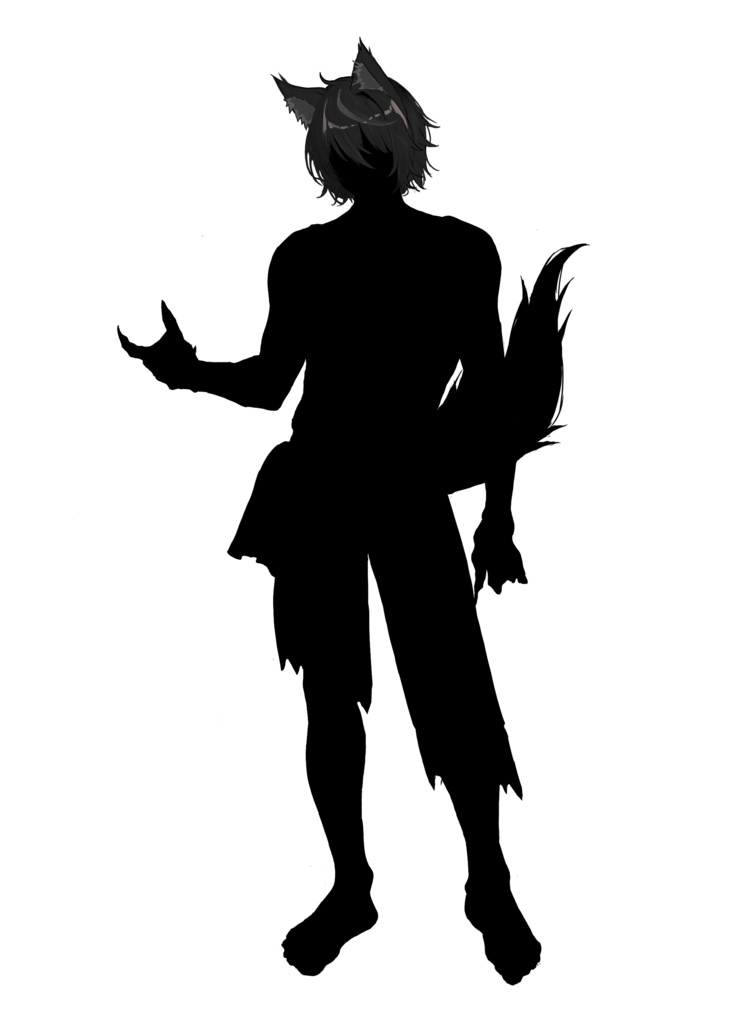 TRPG用全身立ち絵「獣人」