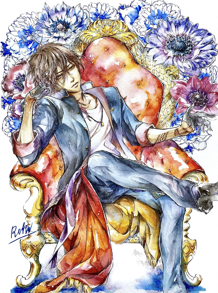 水彩イラスト原画