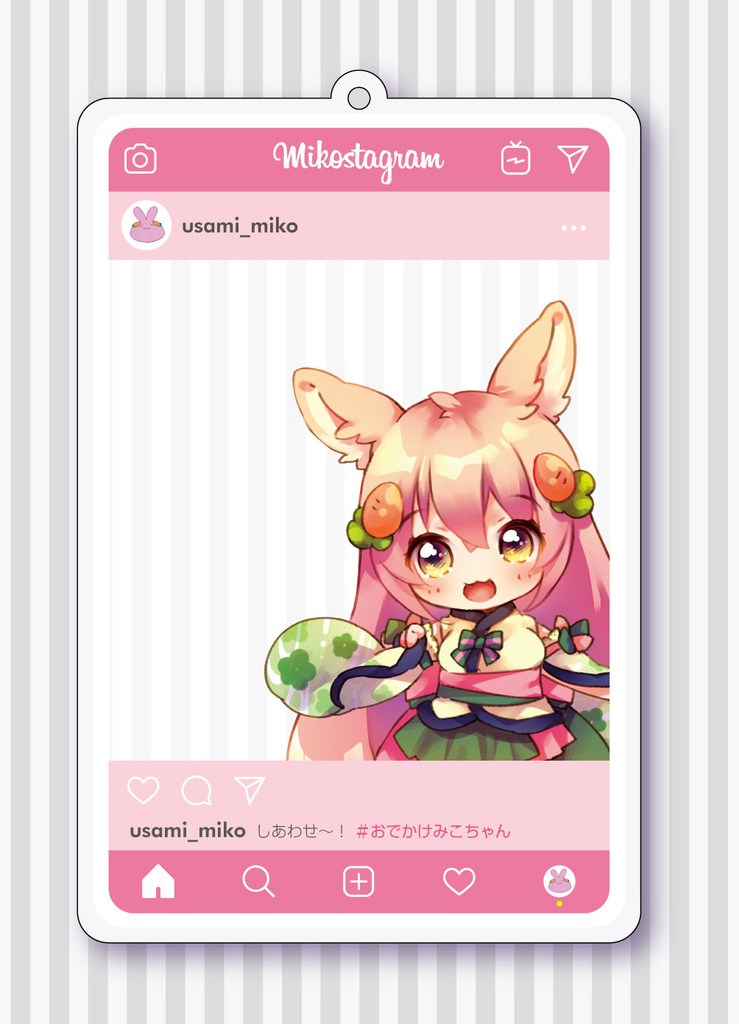 インスタ風アクリルキーホルダー【青羽マコト・宇佐美みこ】