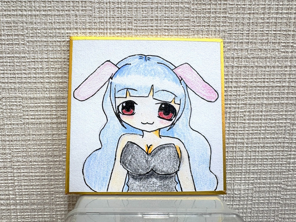 【色紙】バニーの女の子