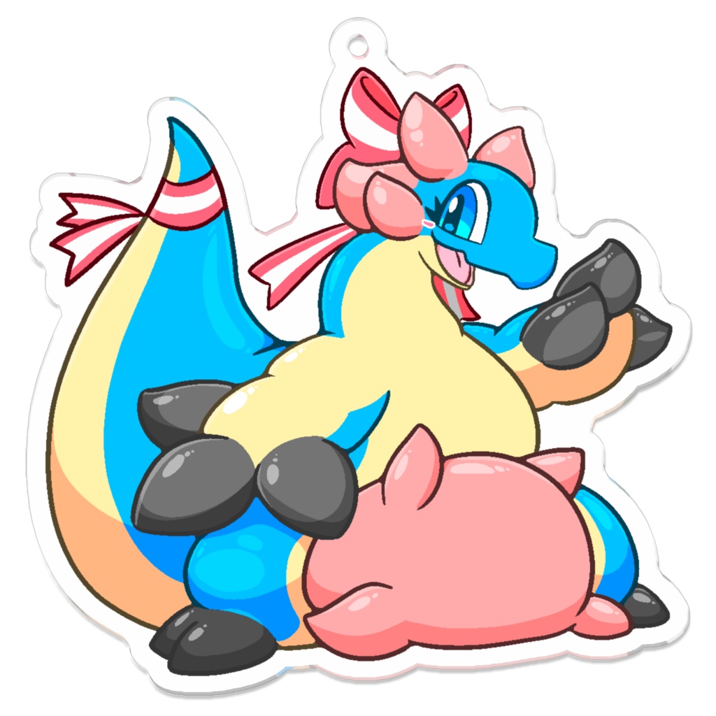 豊満！！もっちもちちちうしドラゴン「フェルティ」アクキー！