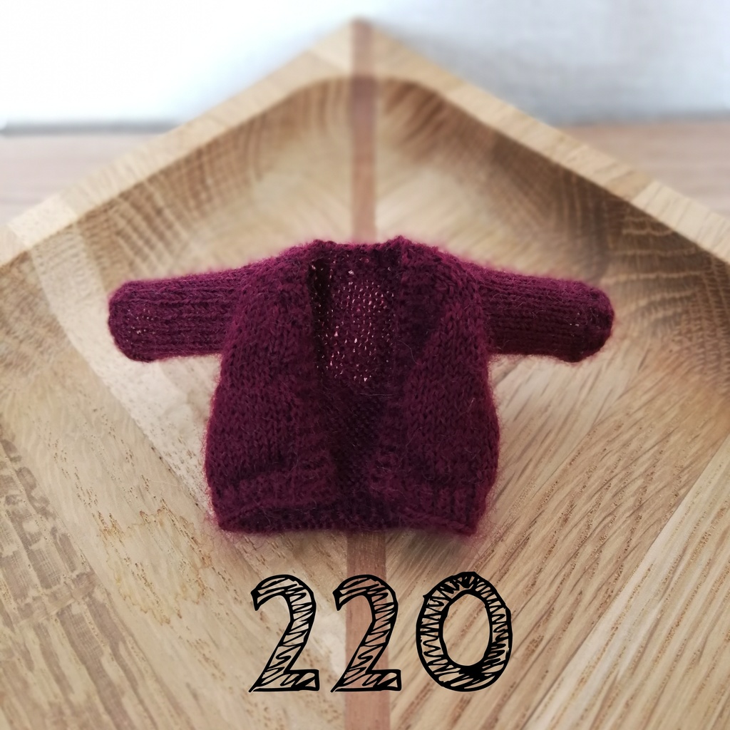 【紫色】ボタンレスカーディガン