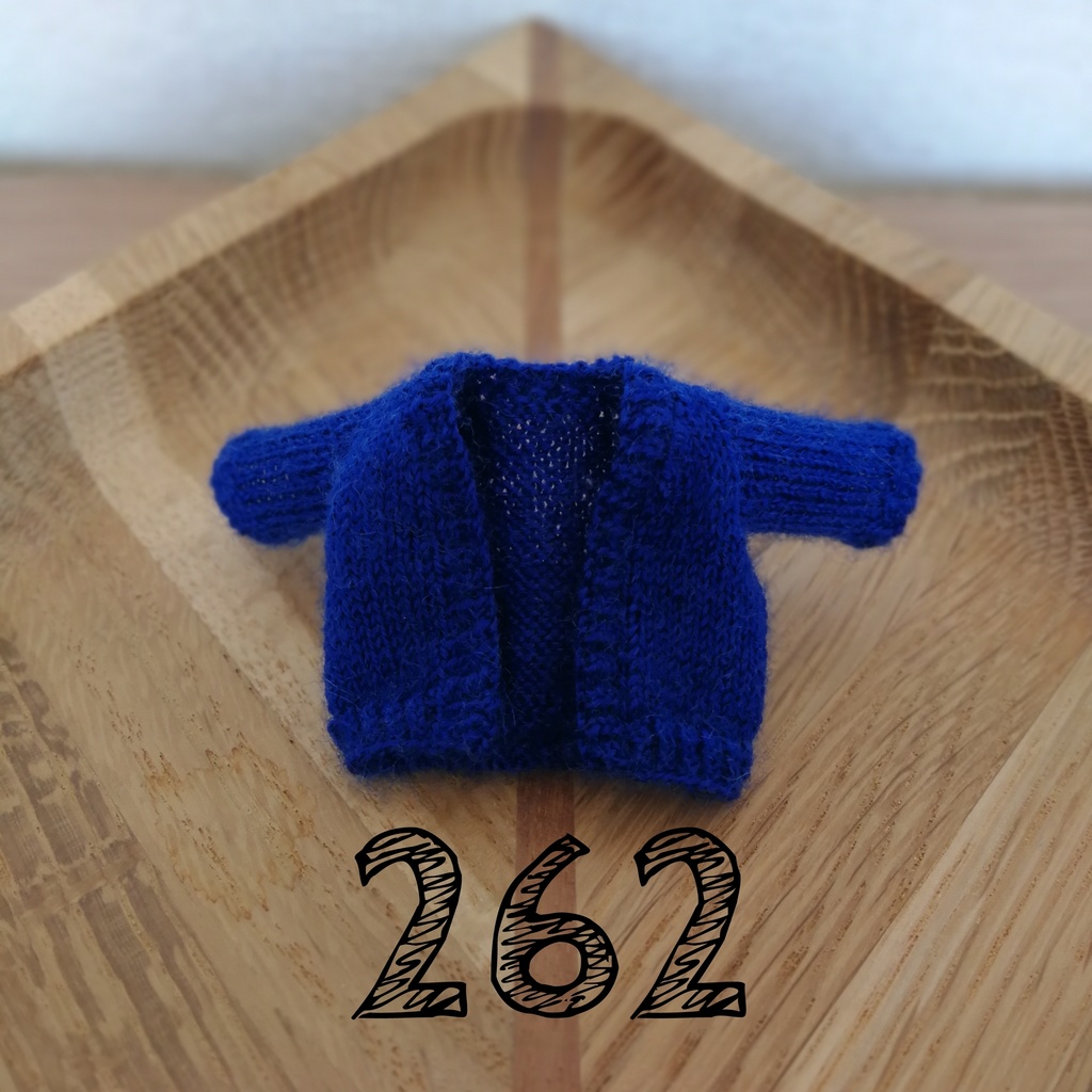 【青色】ボタンレスカーディガン