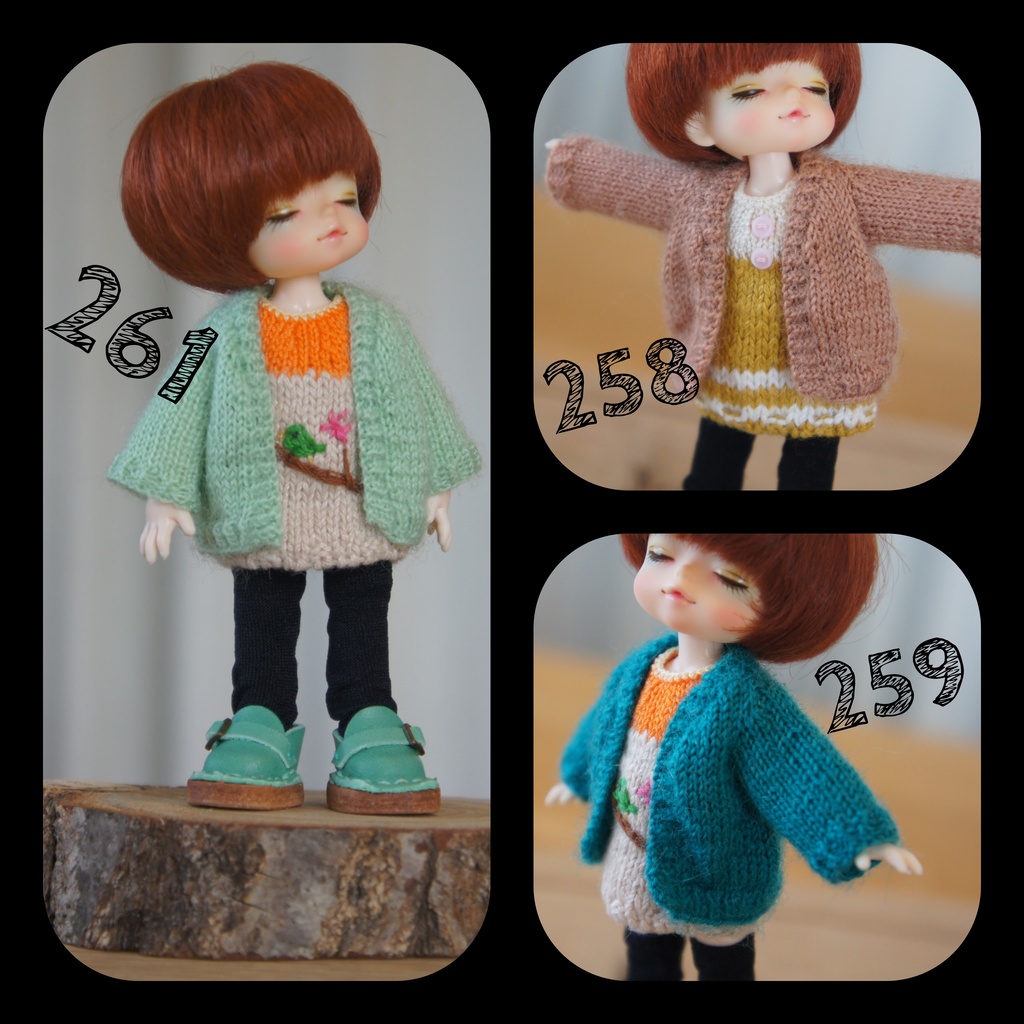 【蛍光色】ボタンレス カーディガン