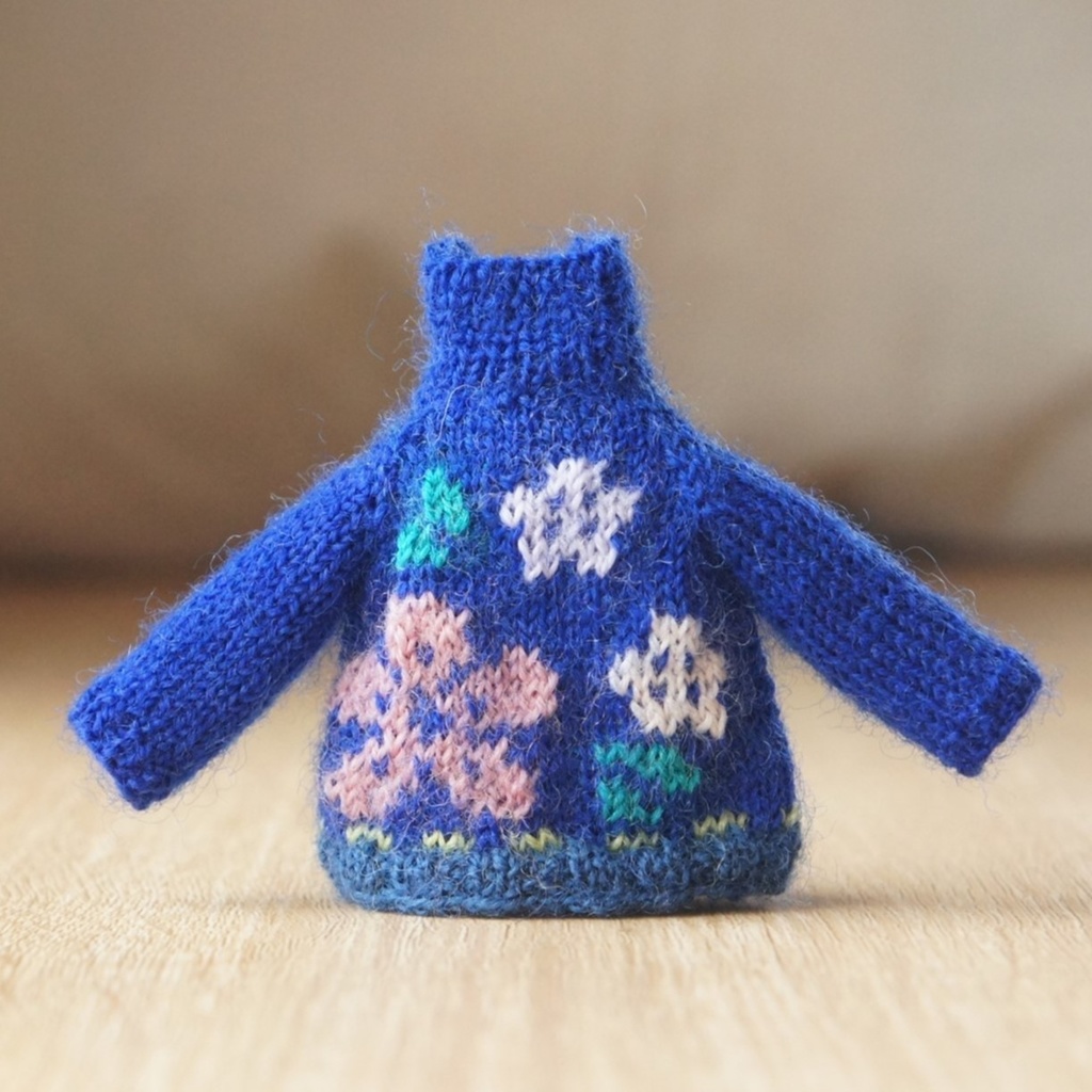 new★【明るい青262】プルオーバー　ねんどろいどどーる　オビツ11　セーター　ニット