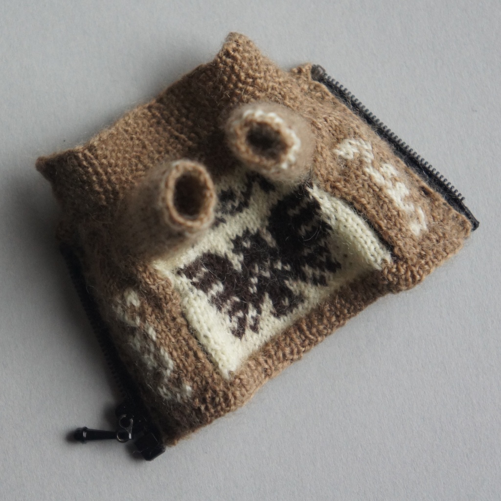 即納品【ファスナー・襟あり】カウチンセーター