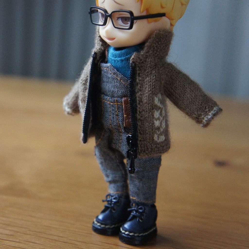 即納品【ファスナー・襟あり】カウチンセーター