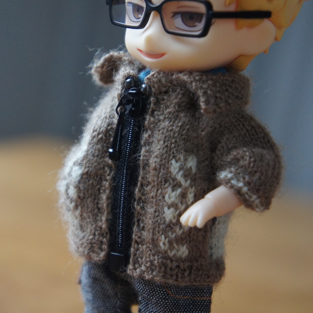 即納品【ファスナー・襟あり】カウチンセーター