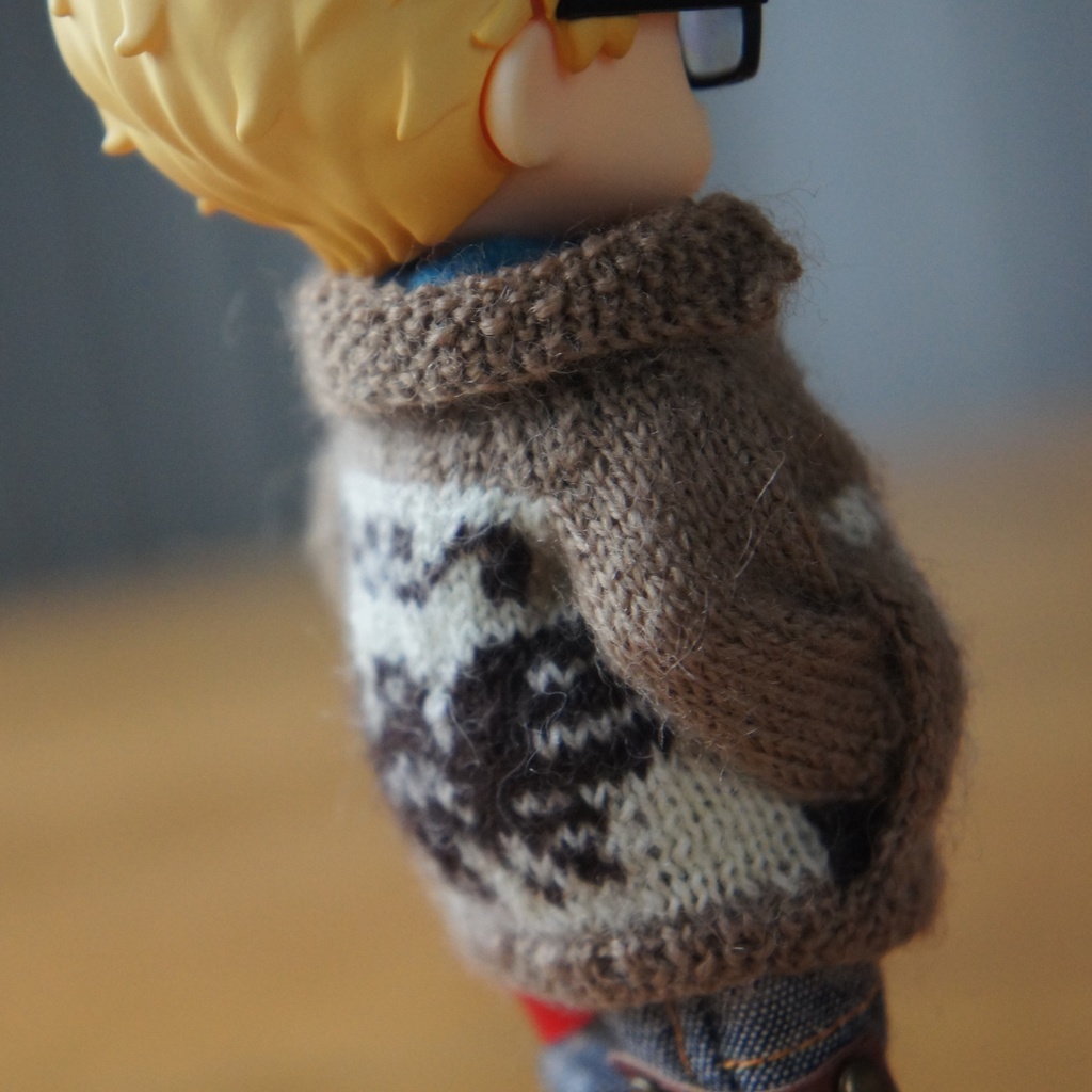 即納品【ファスナー・襟あり】カウチンセーター