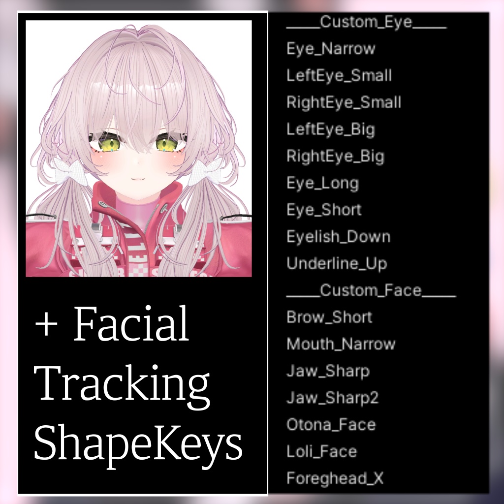 Leefa(リーファ)'s Additional ShapeKey & Facial Tracking Setting