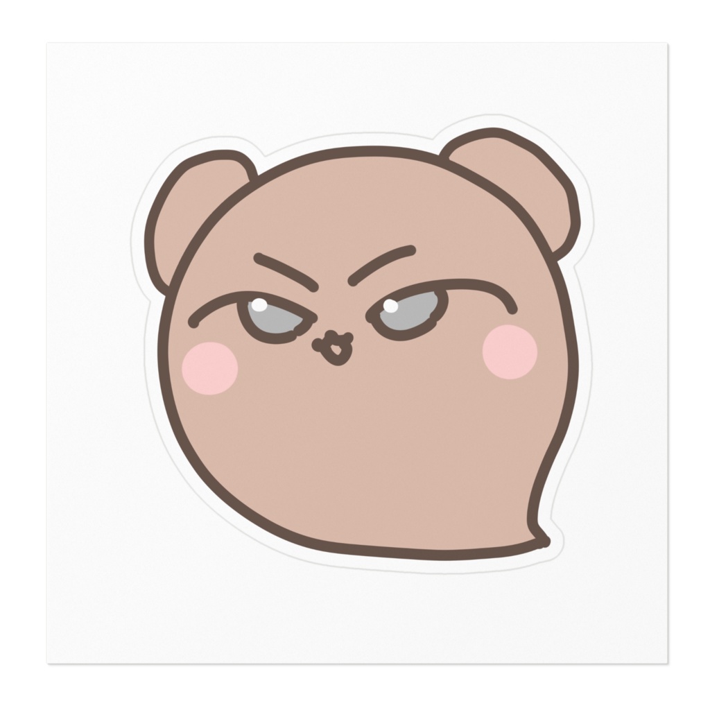 ちくわぶのくまステッカー