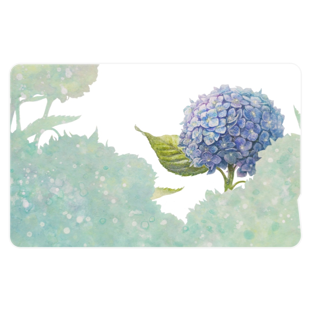 ICカードステッカー 2枚入り 紫陽花