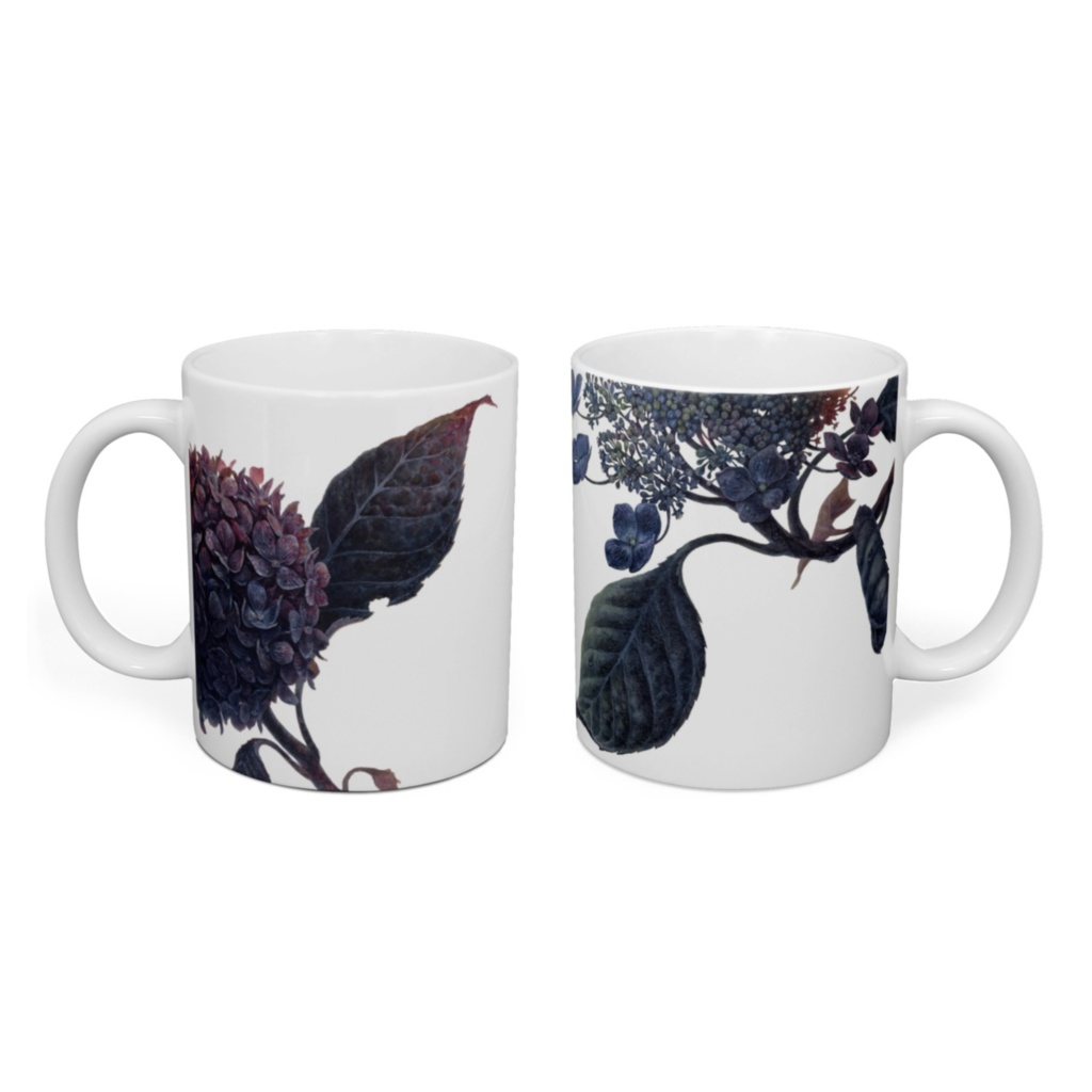 マグカップ 紫陽花