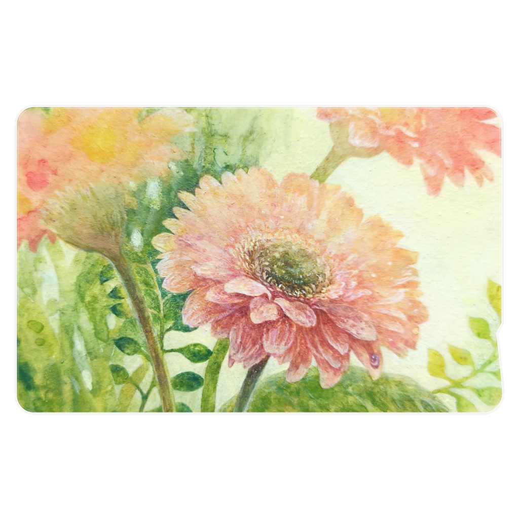 ICカードステッカー 2枚入 ガーベラ