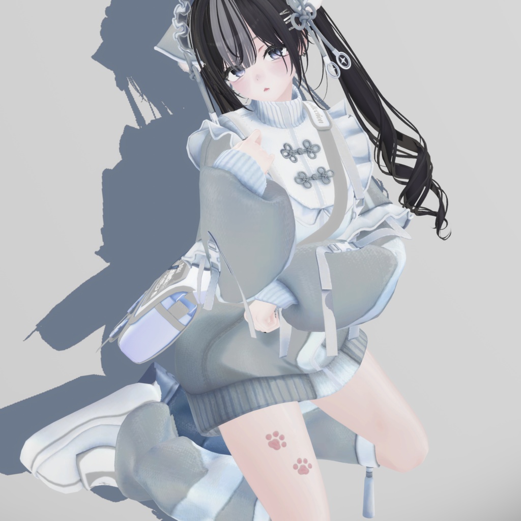 【無料/Free】Kitty footprint ねこちゃんのにくきゅうฅ