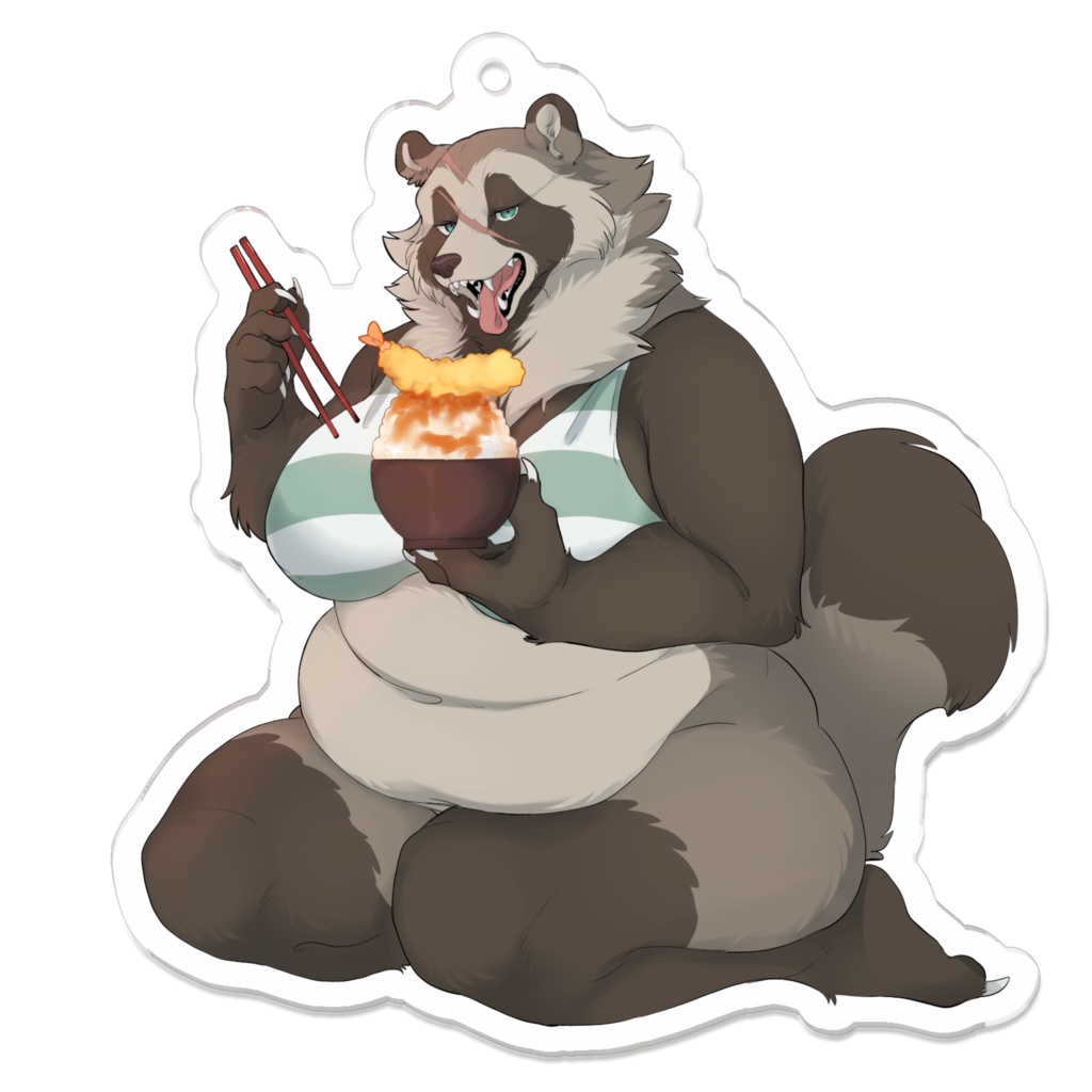 新デザ信楽ちゃんアクキー