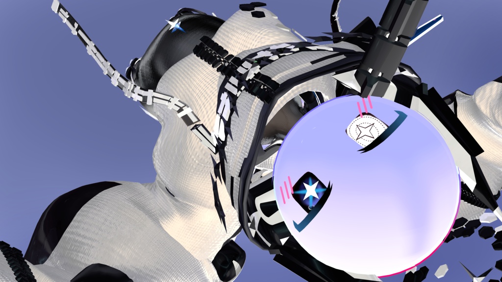 【無料】トクメイさんの星目を縁取りするテクスチャ