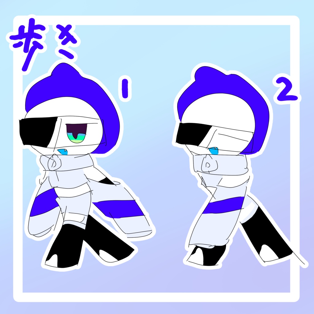 【無料】左手で描いたぷにぷにトクメイさん